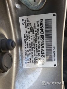 Zdjęcie 12 z 12 samochodu: 2008 HONDA CIVIC EX VIN:2HGFA16858H345396 - miniatura