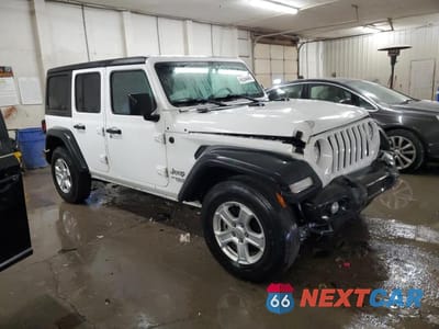 Czwarte zdjęcie samochodu z boku: 2018 JEEP WRANGLER UNLIMITED SPORT VIN:1C4HJXDGXJW150051 - miniatura