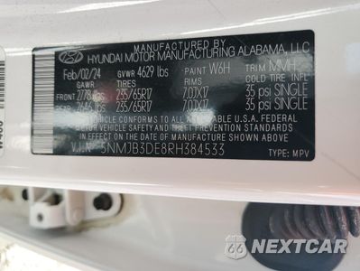 Zdjęcie 13 z 14 samochodu: 2024 HYUNDAI TUCSON SEL VIN:5NMJB3DE8RH384533 - miniatura