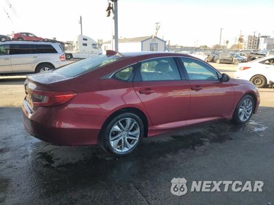 Trzecie zdjęcie samochodu z tyłu: 2018 HONDA ACCORD LX VIN:1HGCV1F18JA228748 - miniatura