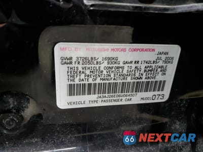 Zdjęcie 13 z 13 samochodu: 2006 MITSUBISHI LANCER ES VIN:JA3AJ26E06U064507 - miniatura