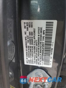 Zdjęcie 14 z 14 samochodu: 2010 HONDA ACCORD CROSSTOUR EXL VIN:5J6TF2H5XAL012917 - miniatura
