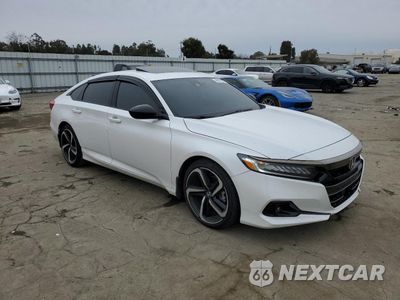 Czwarte zdjęcie samochodu z boku: 2022 HONDA ACCORD SPORT VIN:1HGCV2F3XNA012591 - miniatura
