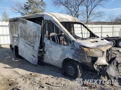 Czwarte zdjęcie samochodu z boku: 2019 FORD TRANSIT T-250 VIN:1FTYR2CM2KKA15478 - miniatura