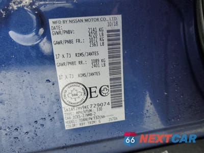 Zdjęcie 13 z 13 samochodu: 2019 NISSAN ROGUE S VIN:5N1AT2MV9KC729074 - miniatura