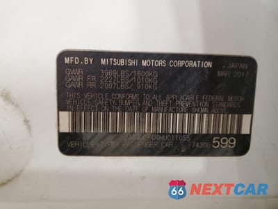 Zdjęcie 14 z 14 samochodu: 2017 MITSUBISHI LANCER ES VIN:JA32U2FU4HU011055 - miniatura