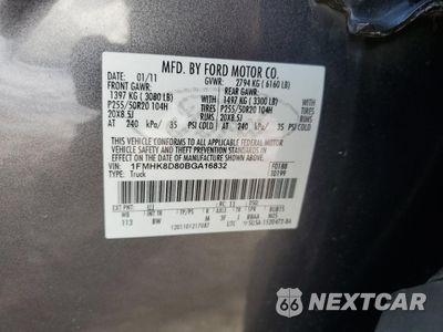 Zdjęcie 14 z 14 samochodu: 2011 FORD EXPLORER XLT VIN:1FMHK8D80BGA16832 - miniatura