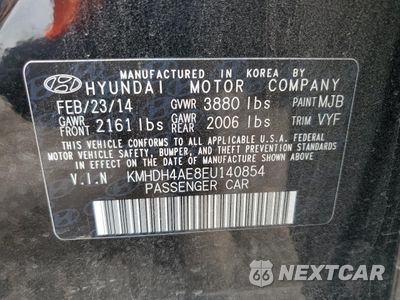 Zdjęcie 12 z 12 samochodu: 2014 HYUNDAI ELANTRA SE VIN:KMHDH4AE8EU140854 - miniatura