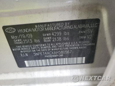 Zdjęcie 14 z 14 samochodu: 2010 HYUNDAI SONATA GLS VIN:5NPET4ACXAH580567 - miniatura
