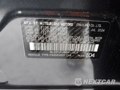 Zdjęcie 12 z 13 samochodu: 2024 MITSUBISHI MIRAGE G4 ES VIN:ML32FUFJ8RHF11877 - miniatura