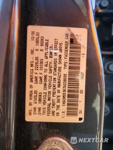 Zdjęcie 13 z 13 samochodu: 2007 HONDA ACCORD SE VIN:1HGCM55367A039005 - miniatura