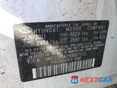 Zdjęcie 12 z 12 samochodu: 2022 GENESIS G70 2.0T VIN:KMTG34TA2NU087922 - miniatura