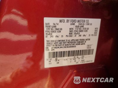 Zdjęcie 15 z 15 samochodu: 2014 FORD EDGE LIMITED VIN:2FMDK3KC5EBA85603 - miniatura