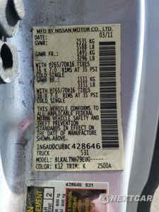 Zdjęcie 12 z 12 samochodu: 2011 NISSAN FRONTIER SV VIN:1N6AD0CU8BC428646 - miniatura