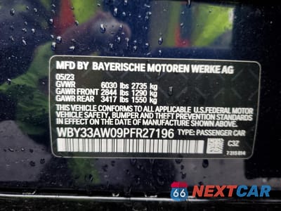 Zdjęcie 14 z 14 samochodu: 2023 BMW I4 M50 VIN:WBY33AW09PFR27196 - miniatura