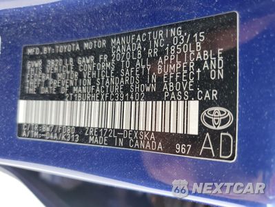 Zdjęcie 13 z 13 samochodu: 2015 TOYOTA COROLLA L VIN:2T1BURHEXFC391402 - miniatura