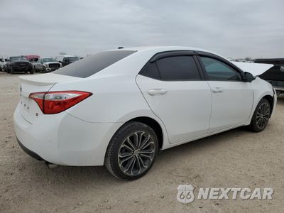 Trzecie zdjęcie samochodu z tyłu: 2014 TOYOTA COROLLA L VIN:2T1BURHE1EC087227 - miniatura