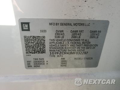 Zdjęcie 13 z 13 samochodu: 2021 CADILLAC XT4 PREMIUM LUXURY VIN:1GYFZCR43MF032297 - miniatura
