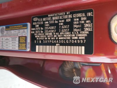 Zdjęcie 13 z 14 samochodu: 2020 KIA SORENTO L VIN:5XYPG4A30LG704997 - miniatura