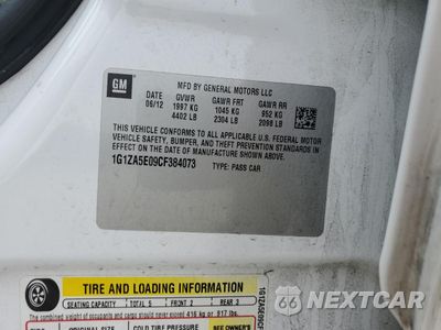 Zdjęcie 14 z 14 samochodu: 2012 CHEVROLET MALIBU LS VIN:1G1ZA5E09CF384073 - miniatura