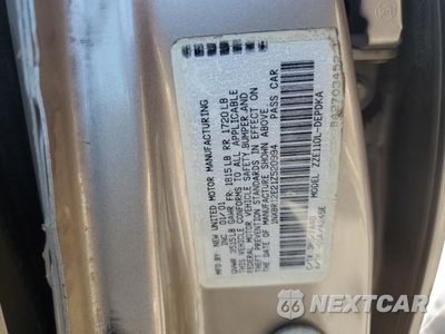 Zdjęcie 12 z 12 samochodu: 2001 TOYOTA COROLLA CE VIN:1NXBR12E21Z520994 - miniatura
