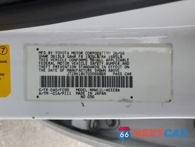 Zdjęcie 14 z 14 samochodu: 2002 TOYOTA PRIUS VIN:JT2BK18U720066668 - miniatura
