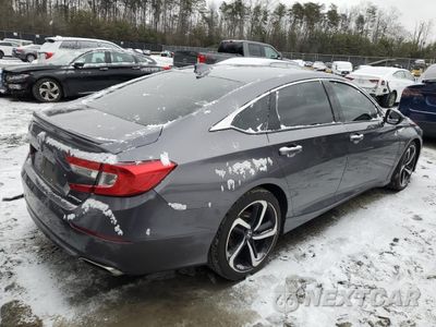 Trzecie zdjęcie samochodu z tyłu: 2018 HONDA ACCORD SPORT VIN:1HGCV1F32JA195439 - miniatura