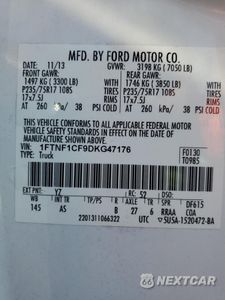 Zdjęcie 13 z 13 samochodu: 2013 FORD F150 VIN:1FTNF1CF9DKG47176 - miniatura