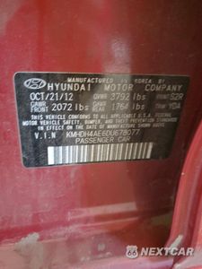 Zdjęcie 14 z 14 samochodu: 2013 HYUNDAI ELANTRA GLS VIN:KMHDH4AE6DU678077 - miniatura