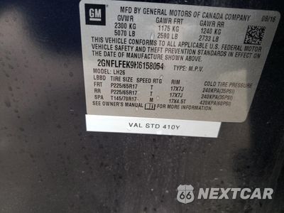 Zdjęcie 14 z 14 samochodu: 2017 CHEVROLET EQUINOX LT VIN:2GNFLFEK9H6158054 - miniatura