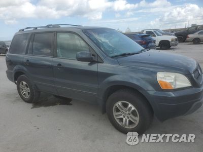 Czwarte zdjęcie samochodu z boku: 2005 HONDA PILOT EXL VIN:5FNYF18695B004878 - miniatura