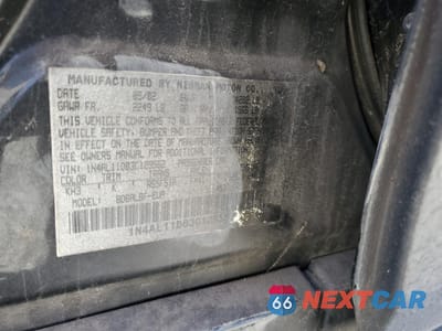 Zdjęcie 12 z 12 samochodu: 2003 NISSAN ALTIMA BASE VIN:1N4AL11D03C129562 - miniatura