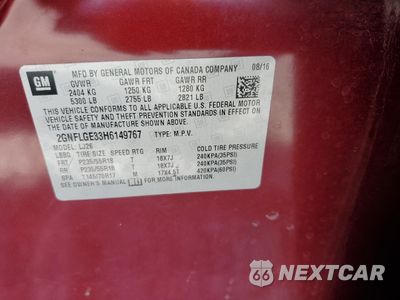 Zdjęcie 16 z 16 samochodu: 2017 CHEVROLET EQUINOX PREMIER VIN:2GNFLGE33H6149767 - miniatura
