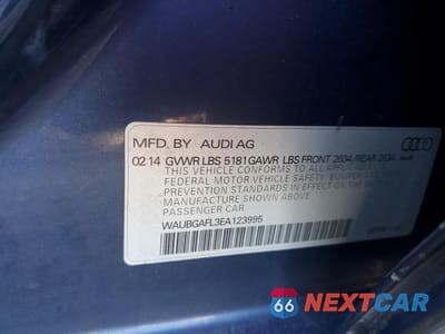 Zdjęcie 14 z 14 samochodu: 2014 AUDI S4 PREMIUM PLUS VIN:WAUBGAFL3EA123995 - miniatura