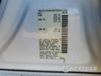 Zdjęcie 14 z 14 samochodu: 2016 NISSAN ALTIMA 2.5 VIN:1N4AL3AP0GN375821 - miniatura