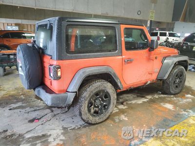 Trzecie zdjęcie samochodu z tyłu: 2018 JEEP WRANGLER SPORT VIN:1C4GJXAG6JW179854 - miniatura
