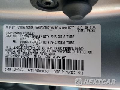 Zdjęcie 13 z 13 samochodu: 2023 TOYOTA TACOMA DOUBLE CAB VIN:3TYDZ5BN3PT033972 - miniatura