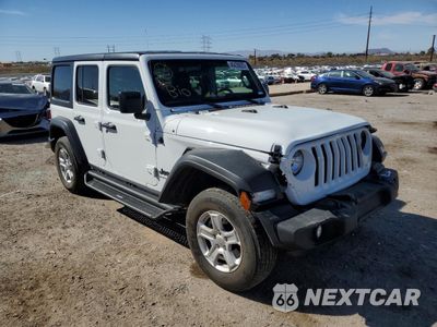 Czwarte zdjęcie samochodu z boku: 2023 JEEP WRANGLER SPORT VIN:1C4HJXDNXPW596370 - miniatura