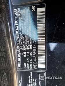 Zdjęcie 12 z 12 samochodu: 2001 MERCEDES-BENZ SLK 320 VIN:WDBKK65F81F229400 - miniatura
