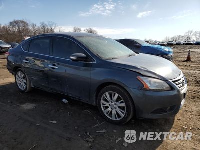 Czwarte zdjęcie samochodu z boku: 2013 NISSAN SENTRA S VIN:3N1AB7AP7DL621105 - miniatura