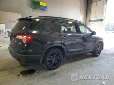 Trzecie zdjęcie samochodu z tyłu: 2022 HONDA PILOT BLACK VIN:5FNYF6H73NB013873 - miniatura