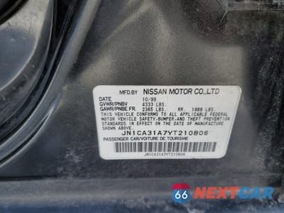 Zdjęcie 12 z 12 samochodu: 2000 NISSAN MAXIMA GLE VIN:JN1CA31A7YT210806 - miniatura