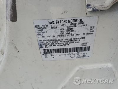 Zdjęcie 13 z 13 samochodu: 2008 FORD EDGE SEL VIN:2FMDK38C18BA73573 - miniatura