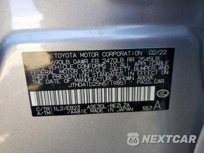 Zdjęcie 12 z 12 samochodu: 2022 LEXUS IS 300 VIN:JTHDA1D25N5119851 - miniatura