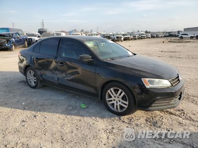 Czwarte zdjęcie samochodu z boku: 2015 VOLKSWAGEN JETTA BASE VIN:3VW2K7AJ1FM418394 - miniatura
