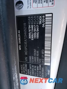 Zdjęcie 13 z 14 samochodu: 2018 MERCEDES-BENZ METRIS VIN:WD3PG3EA7J3465219 - miniatura