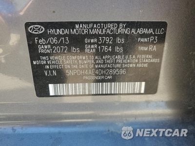 Zdjęcie 14 z 14 samochodu: 2013 HYUNDAI ELANTRA GLS VIN:5NPDH4AE4DH289596 - miniatura