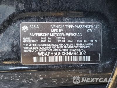 Zdjęcie 14 z 14 samochodu: 2011 BMW 328 I SULEV VIN:WBAPH5G5XBNM84302 - miniatura