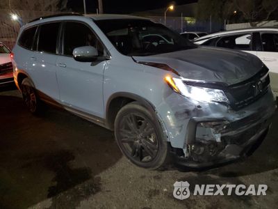 Czwarte zdjęcie samochodu z boku: 2022 HONDA PILOT SE VIN:5FNYF6H21NB068200 - miniatura