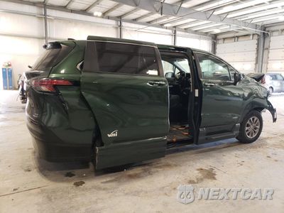 Trzecie zdjęcie samochodu z tyłu: 2021 TOYOTA SIENNA XLE VIN:5TDYSKFC9MS010846 - miniatura